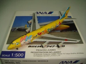 Hogan Wings 500 All Nippon Airways ANA B747-400D "Pikachu Jumbo" 1:500 NG - Picture 1 of 1