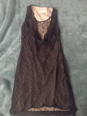 Vestido de cóctel AIDAN MATTOX 100 % seda para mujer talla 2 Foto 1 de 3