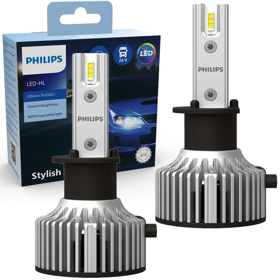 Lampade led h1 Philips Ultinon 6500K auto moto - Immagine 1 di 1