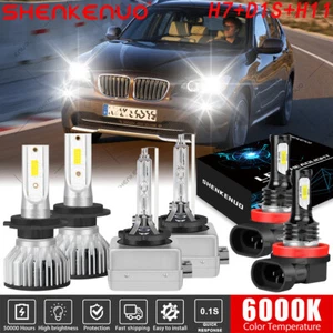 For BMW X1 2010 2011 2012-2015 LED/HID Headlight Hi Lo Beam Fog Light Bulbs - Picture 1 of 17