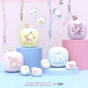 Sanrio Cube Bluetooth Earbuds for Apple Android Kuromi My Melody Cinnamoroll - Picture 1 of 12