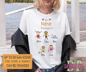 This ** Mother, Dad, Grandma, Grandad ** Belongs to.. Family Printed T-shirt - Picture 1 of 9