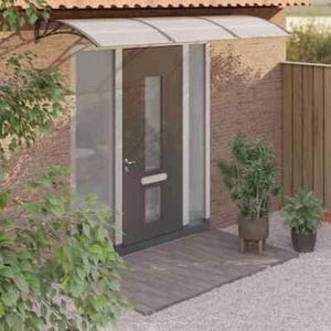Door Canopy Black 300x100 cm Polycarbonate vidaXL - Picture 1 of 6