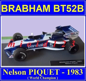 F1 1983 - BRABHAM BMW BT52B : Nelson PIQUET - WORLD CHAMPION - 1/43 Die-cast - Picture 1 of 1