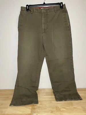 Темно-коричневые мужские джинсы Dockers размер 30x34 плоские спереди свободные крой 100% хлопок! - Изображение 1 из 4