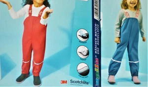 Mädchen Matschhose Buddelhose Regenhose Gr.86/128 pink hellblau NEU - Bild 1 von 3