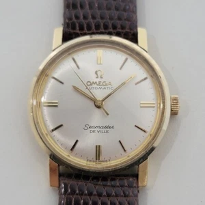 Omega Seamaster DeVille 14k Solid Gold 32mm Mens Automatic 1960s Vintage RA578 - Picture 1 of 13