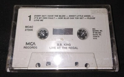 B.B. King"LIVE AT THE REGAL[1980]"(CASSETTE/MCA){#MCAC 27006} - Image 1 of 4