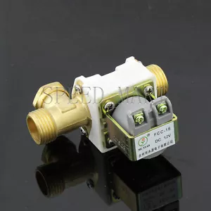 Válvula solenoide eléctrica DC12V para agua 1/2", válvula magnética eléctrica 0MPA - Imagen 1 de 4