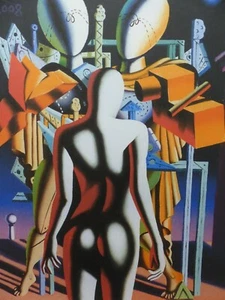 KOSTABI Lithographie 35x50cm signiert , limitiert im wertigen Holzrahmen - Bild 1 von 10