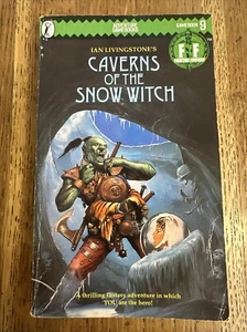 Caverns of the Snow Witch Ian Livingstone SIGNED UK Fighting Fantasy #9 PB 1st - Imagen 1 de 11