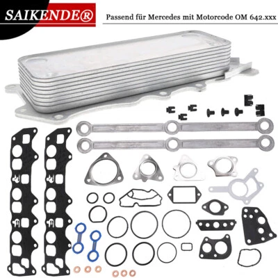 Juego de juntas juego de juntas + enfriador de aceite para Mercedes 280 320 350 CDI código de motor OM642 - Imagen 1 de 4