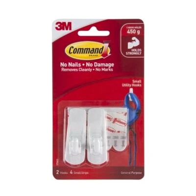 Command Small White Adhesive Hooks - 2 Pack - Image 1 of 4