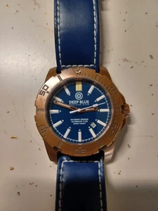 Deep Blue DayNight Bronze T-100 Tritium Watch - Picture 1 of 5