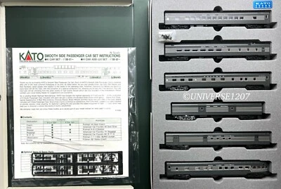 N Scale Kato 106-013 New York Central Smooth Side Passenger Car 6-Car Set NIB - Image 1 of 4