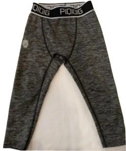 PIQIDIG Toddler Boys Compression Pants, Basketball Tights, Black, white gray XS - Picture 1 of 5