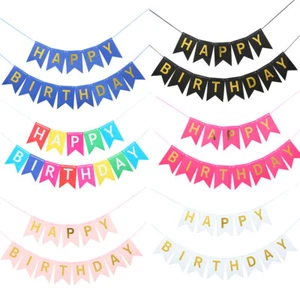 FELIZ CUMPLEAÑOS BANDERÍN CARTA COLGANTE TARJETA FIESTA DECORACIÓN GUIRNALDA DECORACIÓN - Imagen 1 de 28
