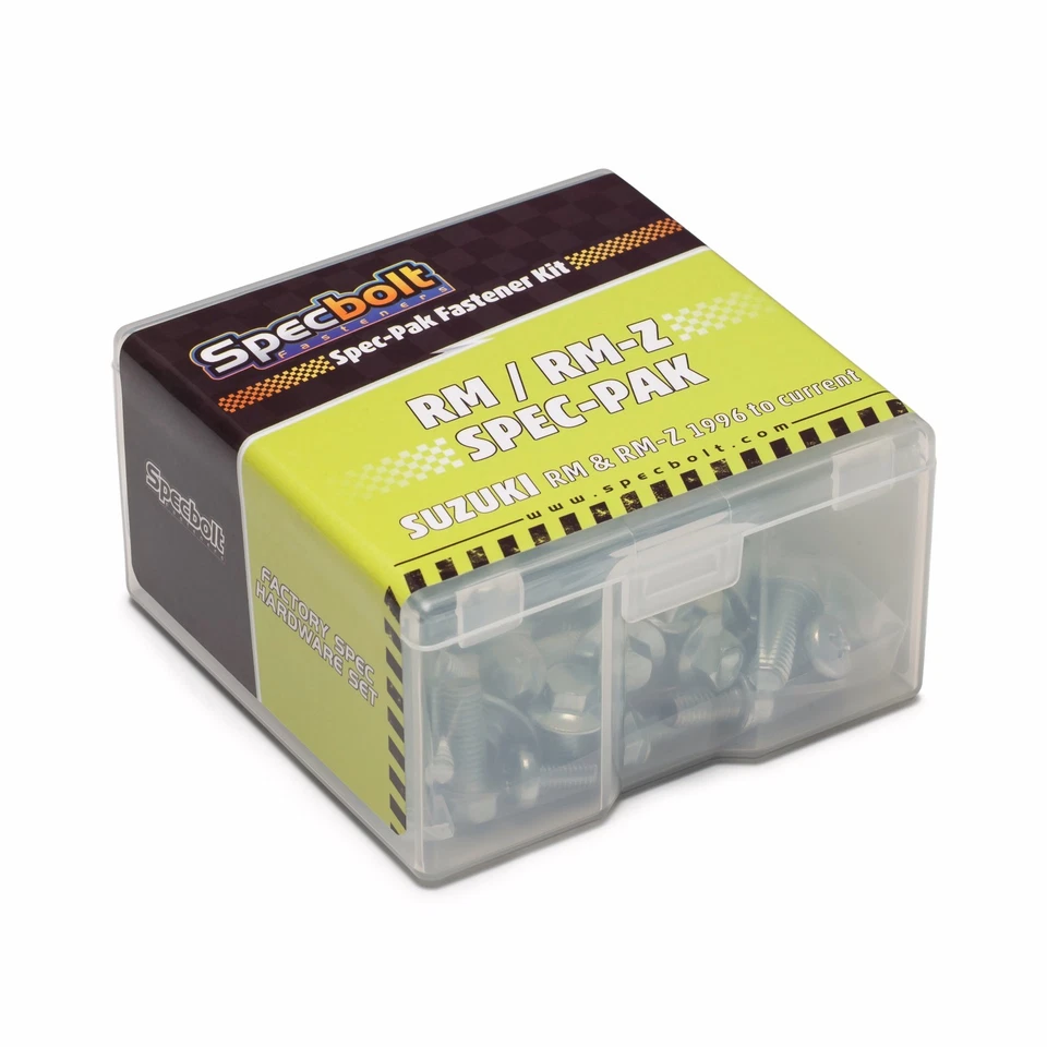 SUZUKI Factory Match Bolt Kit RM RMZ 80 85 100 125 250 450 SPECBOLT'S SPEC-PAK - Imagem 1 de 1