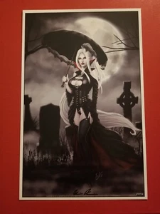 COFFIN COMICS - LADY DEATH 11"X17" STAMPA ARTISTICA - BRIAN PULIDO FIRMATO COA - #58 - Foto 1 di 2