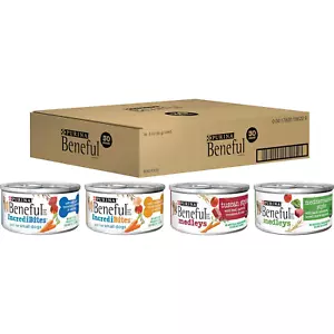 Purina Beneful Wet Dog Food Variety Pack, Incredibites & Medleys - (30) 3 oz. Ca - Picture 1 of 11
