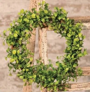 10” Farmhouse Wreath Rustic Twig Wreath Greens Wreath Candle Ring - Picture 1 of 2