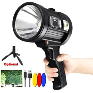 Faretto ricaricabile Super Luminoso 990000 Lm LED Torcia portatile - Foto 1 di 41