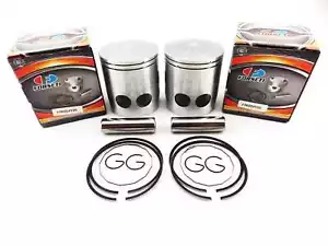 YAMAHA RD350 73-75 1.00mm O/S FORSETI PISTON SET 65mm RINGS PIN CLIPS - Picture 1 of 4