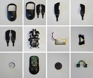 Logitech G Pro X Superlight Ersatzteil Reparatur Maustaste Scollrad Schwarz - Bild 1 von 13