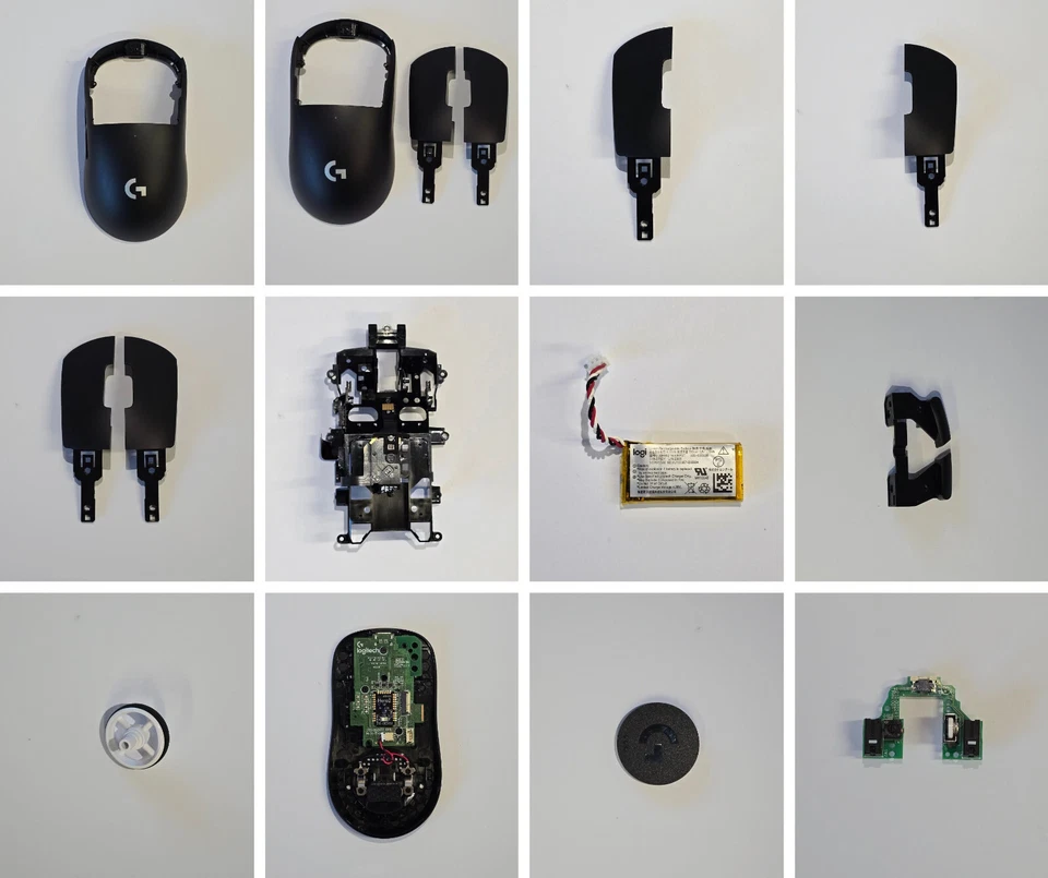 Logitech G Pro X Superlight Ersatzteil Reparatur Maustaste Scollrad Schwarz - Bild 1 von 1