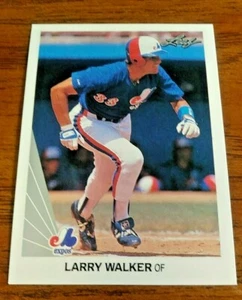 1990 Leaf Larry Walker #325 NM Near Mint Rookie Card RC Montreal Expos HOF - Picture 1 of 2