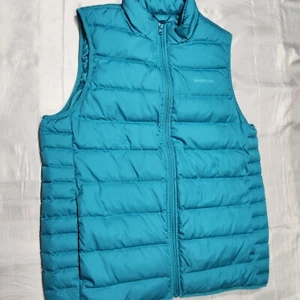 Lands End Down Puffer Vest Men M 700 Fill Full Zip Gorpcore Hiking Outdoor Trek - Picture 1 of 8
