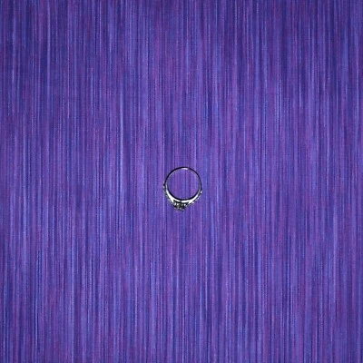 BonEful FQ Cotton Quilt Purple Tonal Stripe Tone Small Blender Texture Calico US - Image 1 of 4