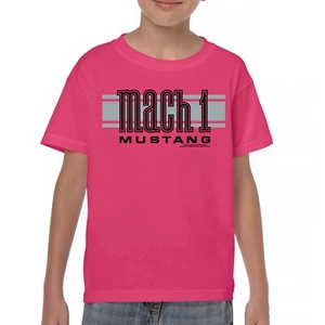 Ford Mustang Mach 1 Logo Youth T-shirt Legendary Performance Licensed Kids - Picture 1 of 36