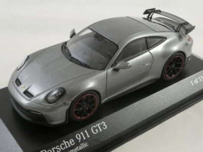 Minichamps Porsche 911 GT3 grey metallic 2020 1/43 410069205 - Immagine 1 di 3