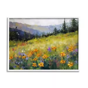 Flower Meadow Painting Framed Giclee Art by Ziwei Li - Picture 1 of 9