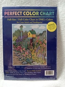 Cross Stitch Needlepoint Garden Path Perfect Color Chart 1999 Vintage NIP 91013 - Picture 1 of 5