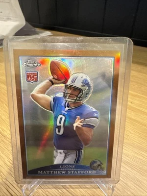 2009 Topps Chrome - Matthew Stafford #TC210 Copper Refractor /649 (RC) - Image 1 of 2
