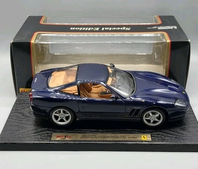 Maisto Azul Ferrari 550 Maranello Escala 1:18 Diecast con Caja Original Foto 1 de 4