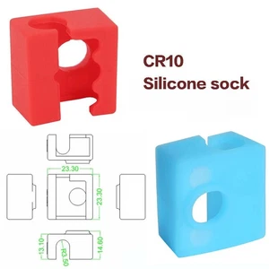 for Ender3 CR10/10S MK8 Extruder Hotend Heater Block Silicone Sock Cover - Picture 1 of 8
