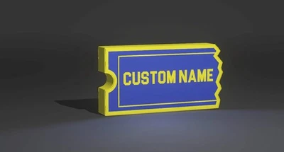 Blockbuster Themed Customisable Illuminated LED Sign, USB-Powered - Blue and Yel - image 1 of 3