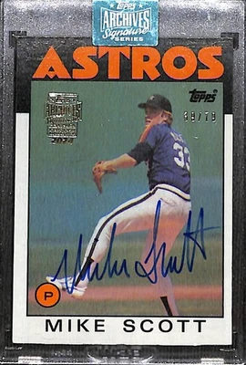 MIKE SCOTT 2024 Topps Archives Signature Series - Image 1 of 2