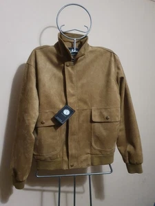 Alta Moda 1XL Brown Jacket Elasticated Waist Zip Up - Picture 1 of 13