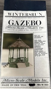 Micro-Scale Models Inc. HO ScaleMS-W 003 Wintersrun Gazebo Collector Series NIB - Picture 1 of 3
