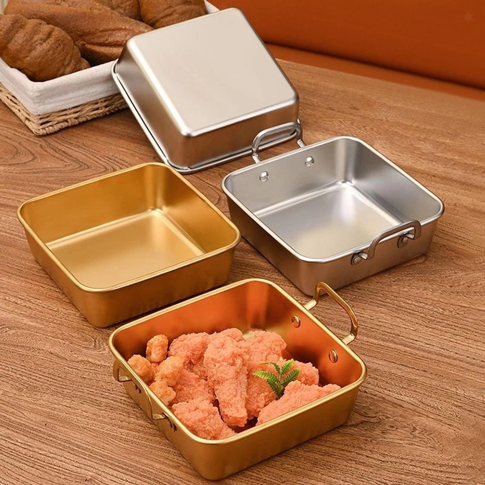 Vassoio per snack con manici, piatto per patatine fritte, per cuocere pollo - Immagine 1 di 1