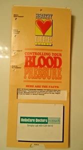 Pamphlet from 1991 Healthy Life Guide Slide - Controlling Blood Pressure Facts - Picture 1 of 4