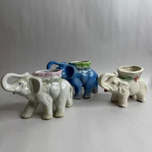 Vintage Elefant KLEIN Übertopf Topfhalter Mid Century Sukkulenten - Bild 1 von 20