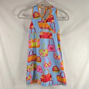 Vestido Chiquita Niñas Talla 8 Halter Top Cartera Diseño Midi Cierre Cremallera Solero - Imagen 1 de 10