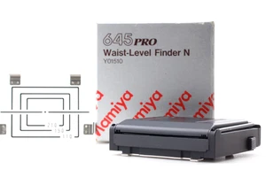 [EXCELENTE COMO NUEVO/Máscara de caja] Buscador de nivel de cintura Mamiya N para M645 Super 645 Pro TL JAPÓN - Imagen 1 de 10