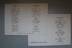 Speisekarten der Atleten während der Olympischen Spiele Berlin 1936 - Bild 1 von 2