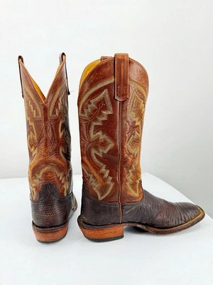 Vintage Anderson Bean Lizard Cowboy Boots Men’s 10 D • USA made • Exotic Leather - Image 1 of 4